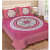 Pure Cotton Double Bedsheet with Pillow Covers Floral Print - Pink - photo