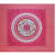 Pure Cotton Double Bedsheet with Pillow Covers Floral Print - Pink - front_view