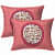 Pure Cotton Double Bedsheet with Pillow Covers Floral Print - Pink - rear_view