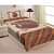 Pure Cotton Jaipuri Print Single Bedsheet With Pillow Cover - Multicolour - photo