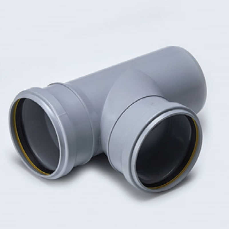 75 mm PVC SWR Selfit Single Tee - photo