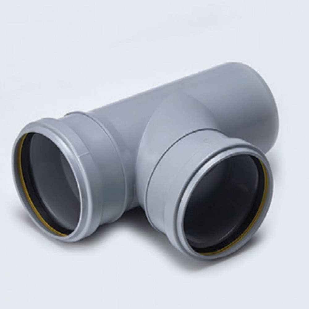 75 mm PVC SWR Selfit Single Tee - photo
