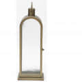 Modest Candle Lantern Luxury Design in Bronze Metallic Finish - rear_view