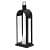 Modest Candle Lantern Luxury Design in Black Texture Finish - photo