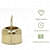 Golden Watering Can Handcrafted (Water Capacity 2 L) - top_view