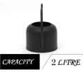 Black Watering Can Handcrafted (Water Capacity 2 L) - front_view