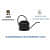 Black Watering Can Handcrafted (Water Capacity 2 L) - top_view