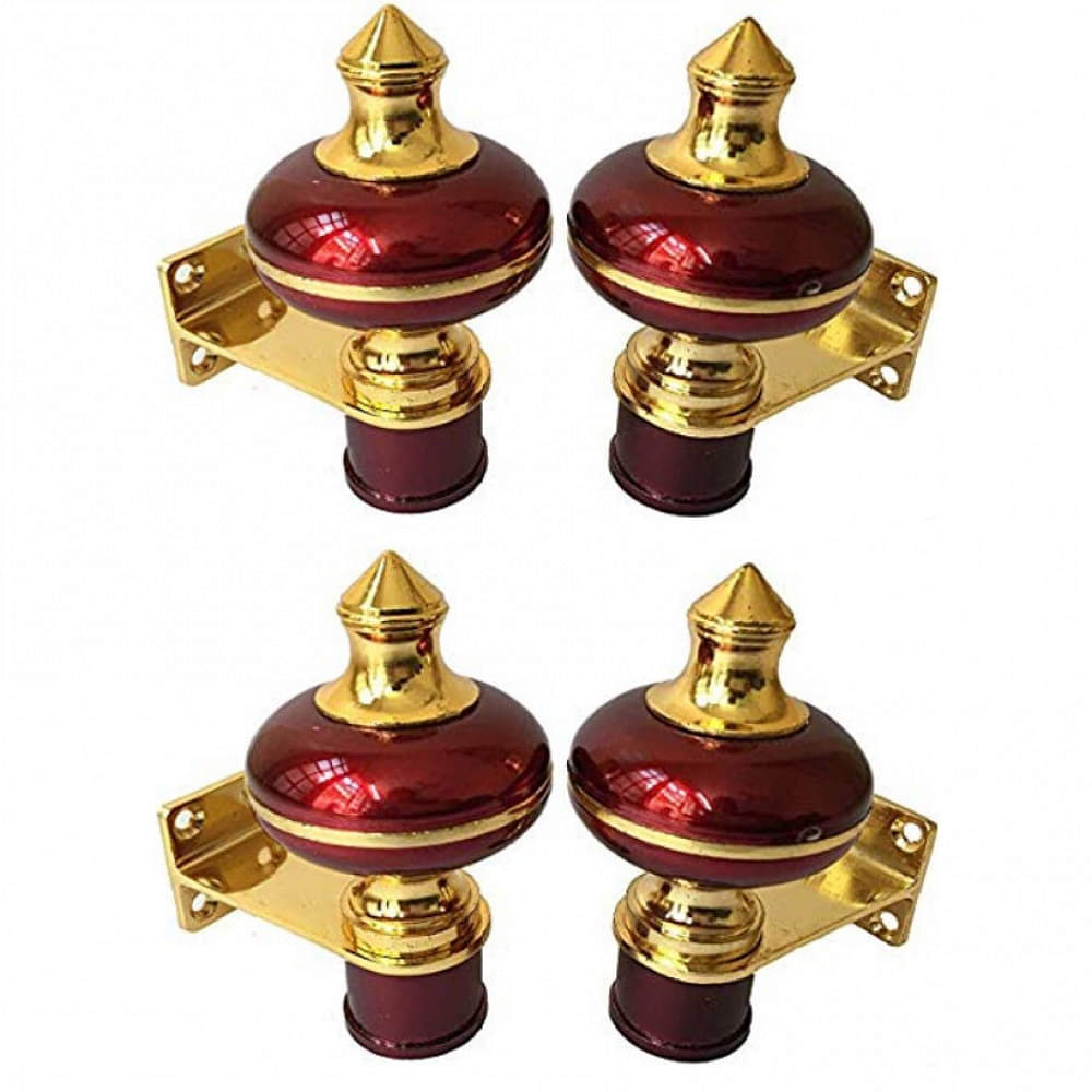 Stylish Mandir Curtain Bracket (2 Pair) - photo