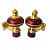 Stylish Mandir Curtain Bracket (2 Pair) - top_view