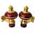 Stylish Mandir Curtain Bracket (2 Pair) - rear_view
