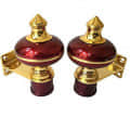 Stylish Mandir Curtain Bracket (3 Pair) - front_view