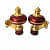 Stylish Mandir Curtain Bracket (3 Pair) - rear_view