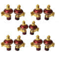 Stylish Mandir Curtain Bracket Gold Finish (5 Pair) - photo