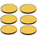 Enamel Round Serving Tray (Set of 6) - photo