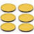 Enamel Round Serving Tray (Set of 6) - photo