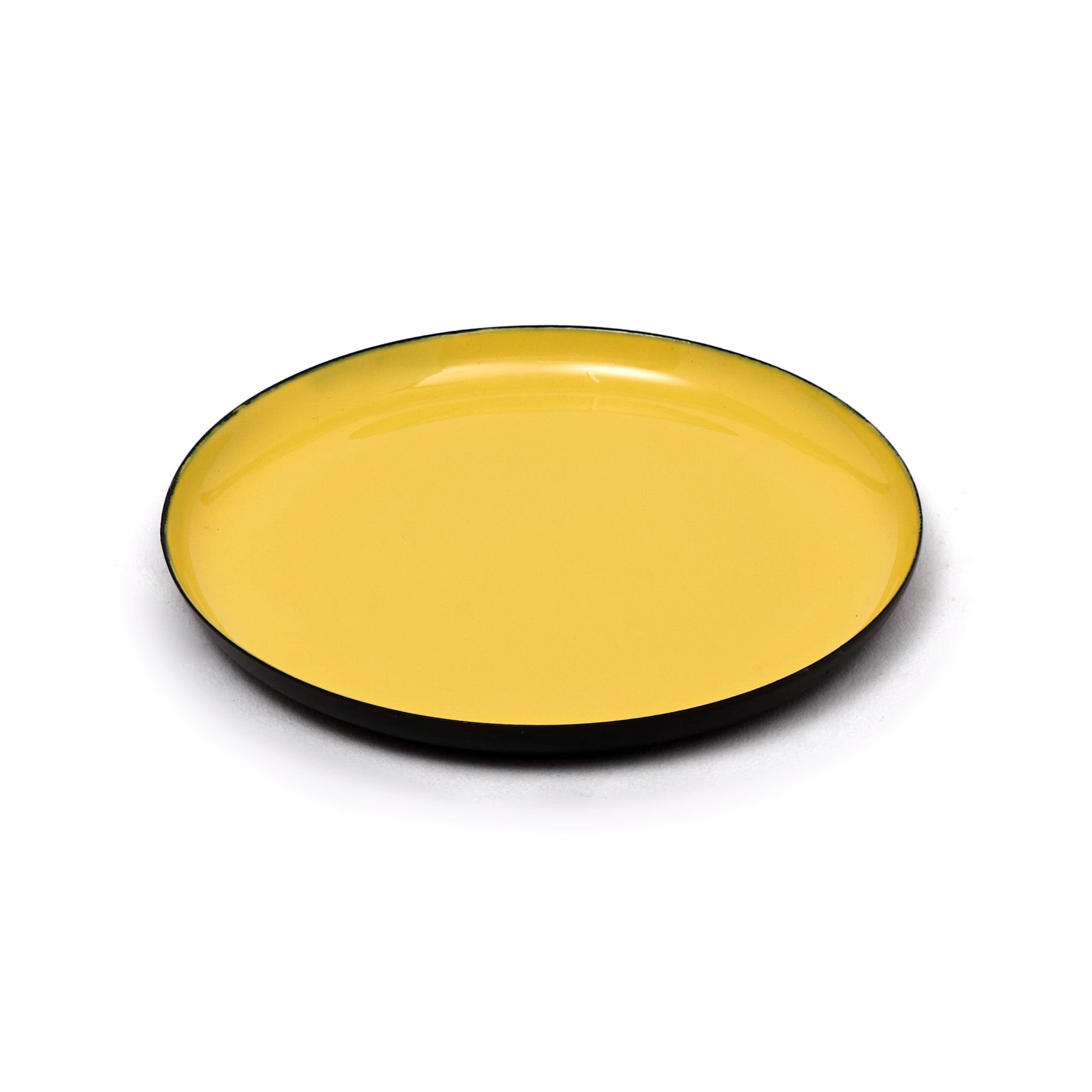Enamel Round Serving Tray (Set of 6) - front_view