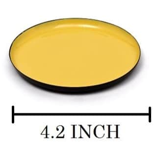 Enamel Round Serving Tray (Set of 6) - top_view