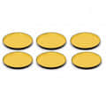 Enamel Round Serving Tray (Set of 6) - rear_view