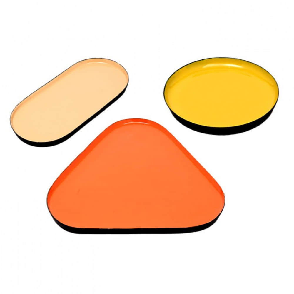 Enamel Serving Tray (Set of 3) - photo