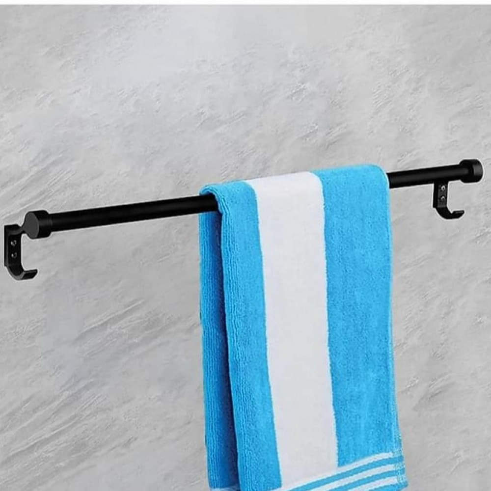 Round Towel Rod Black - photo