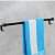 Round Towel Rod Black - photo