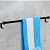 Round Towel Rod Black - front_view
