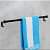 Round Towel Rod Black - rear_view