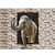 Elephant Mural Ceramic Wall Tile - front_view