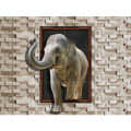 Elephant Mural Ceramic Wall Tile - top_view