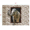 Elephant Mural Ceramic Wall Tile - rear_view