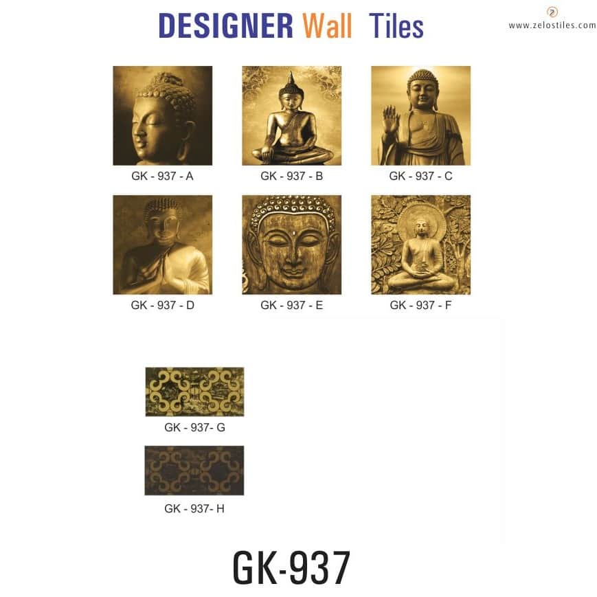 God Buddha Wall Tile - front_view