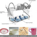 Stainless Steel Dish Rack - front_view