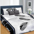 3D Poly Cotton Queen Bed sheet - photo