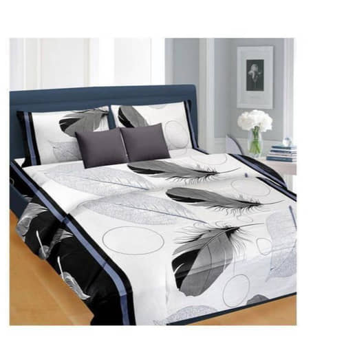 3D Poly Cotton Queen Bed sheet