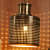 Brass Antique Finish Hanging Lamp - rear_view