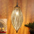 Designer Antique Finish Hanging Lamp - top_view