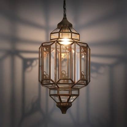 Iron and Glass Decorative Wall Light