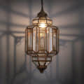 Iron and Glass Decorative Wall Light - top_view