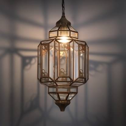 Iron and Glass Decorative Wall Light