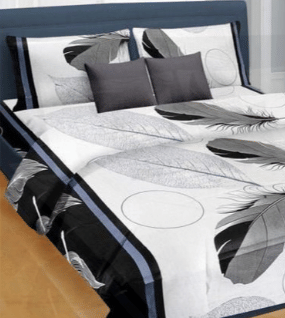 3D Poly Cotton Queen Bed sheet