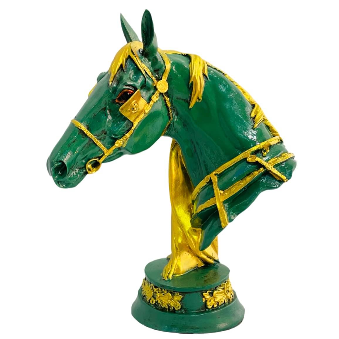 Handmade Horse Head Statue Stone Finish Animal Figurines Gifts