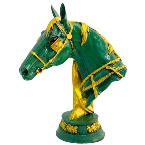 Handmade Horse Head Statue Stone Finish Animal Figurines Gifts