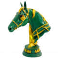 Handmade Horse Head Statue Stone Finish Animal Figurines Gifts - rear_view