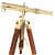 Brass Telescope with Adjustable Tripod Stand - photo