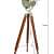 Brass Tripod Spot Light - top_view