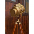 Tripod Brass Antique Lamp and Spot Camera Focus Light - rear_view