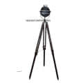 Wooden Tripod Floor Spot Light - top_view