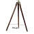 Brass Antique Wooden Tripod Marine Search Spot Light - front_view