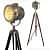 Wooden Tripod Stand Floor Spot Studio Light - photo