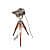 Wooden Tripod Floor lamp and Spot Search Light - front_view